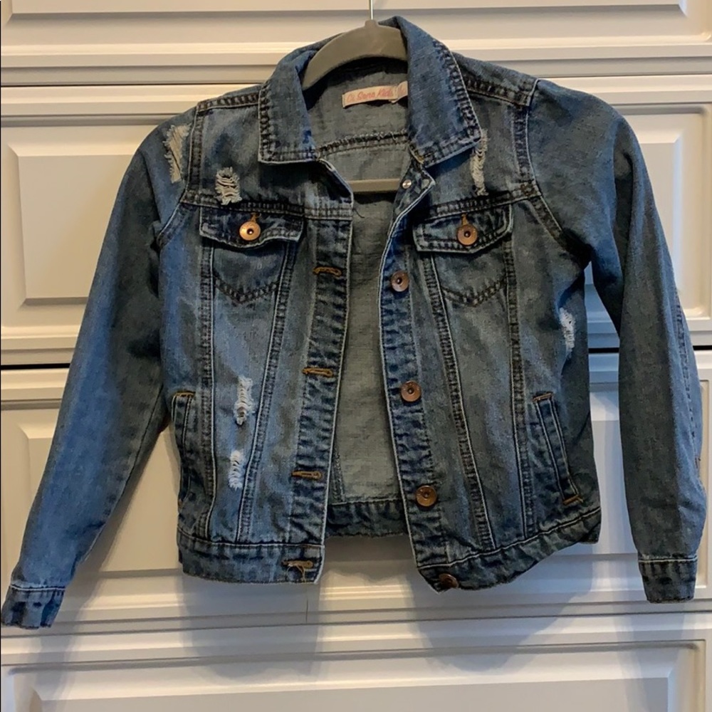 Adorable girls jean jacket